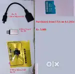 Almost new Samsung 512 gb micro SD card and OTG connectors