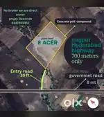 Farm land of 8 acer near pandharkawada only 700 meter from NH 49