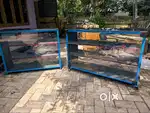 Granite table with drawer inbuilt racks set of 2. Can be sold separate