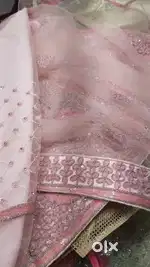 Selling semi stitched pink lehenga. Brand new.