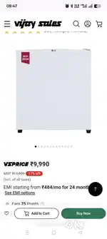 Lg refrigerator 47ltr