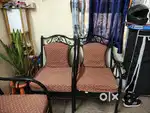 5 seater sofa (3+1+1) metal frame
