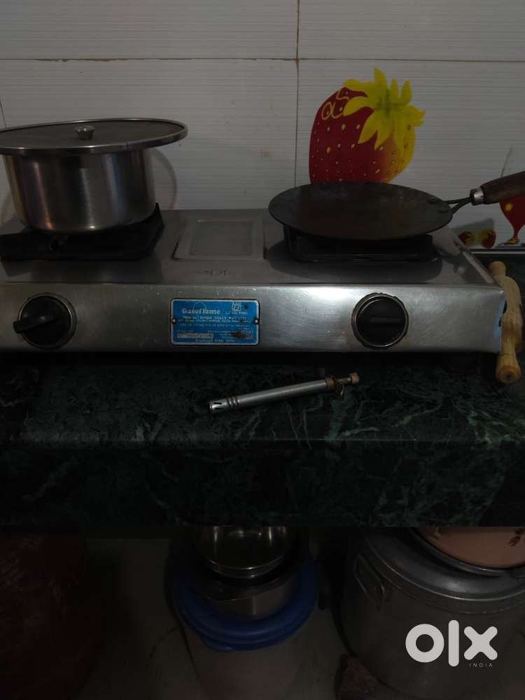 Gas chullah and bartan stand