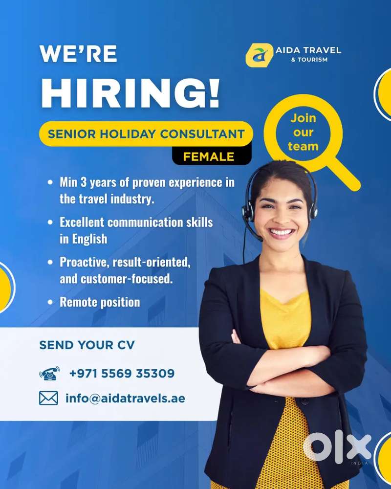 Senior Holiday Consultant - Remote position