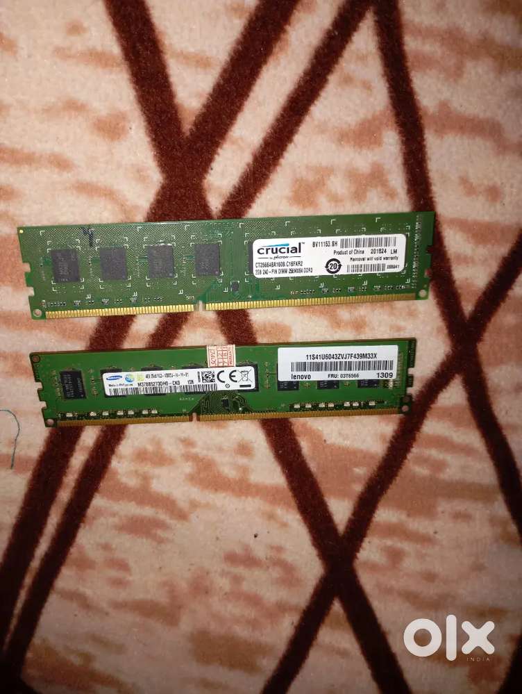 Samsung & crucial company ddr3 rams