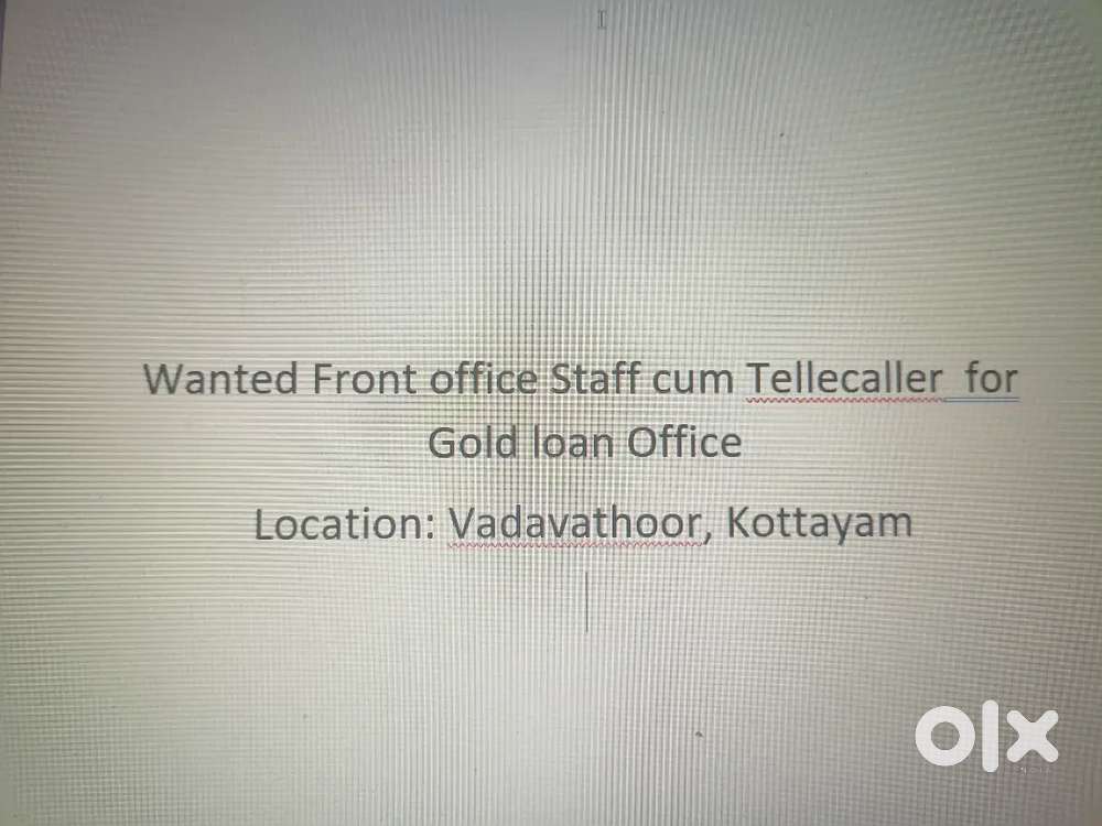 Front office Assistant cum tellecaller