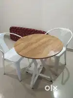 Round dining table for two