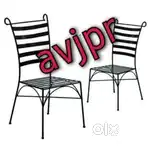 New rod iron Chair with powder coating paint cafe chair restaurant