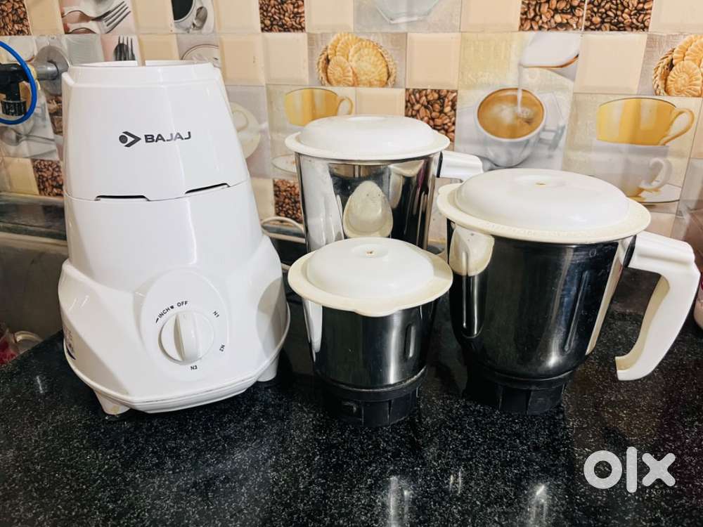 Bajaj Rex 500W Mixer Grinder with Nutri-pro feature 3 Jars