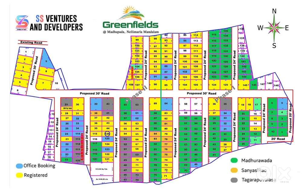 Low cost plots in bhogapuram
