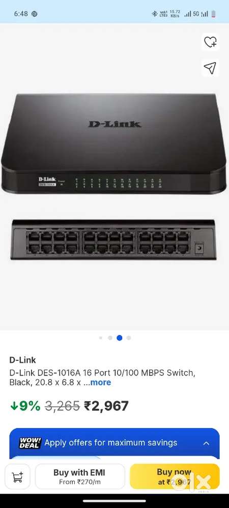 D-link des 1016a 16 port   router
