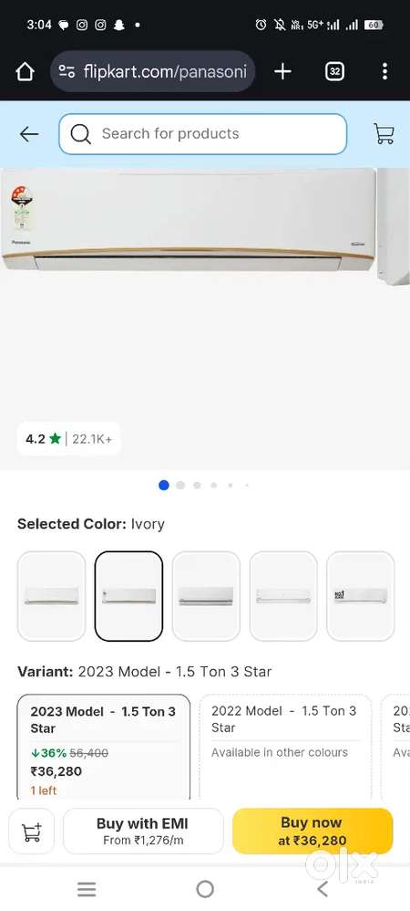 Brand new Panasonic Ac only 7 months old