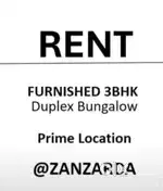 RENT Luxurious 3BHK wt Furniture Zanzarda Junagadh - Bank or Corporate
