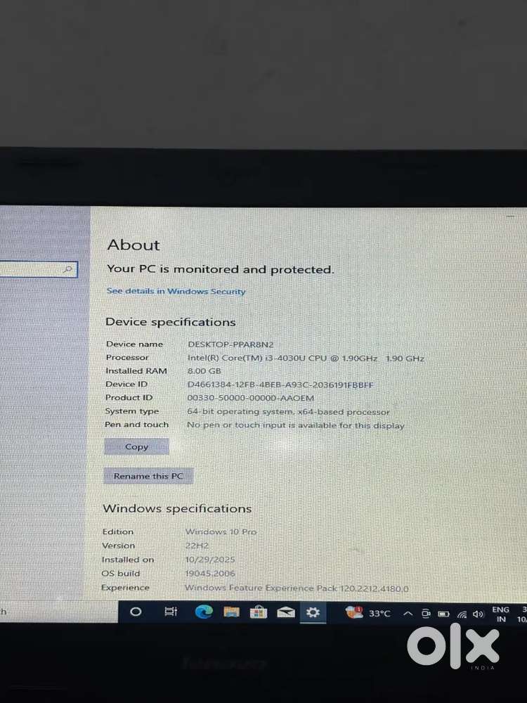 Lenovo Laptop All Working