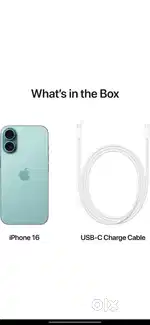 Iphone 16 teal colour 128 gb( brand new)