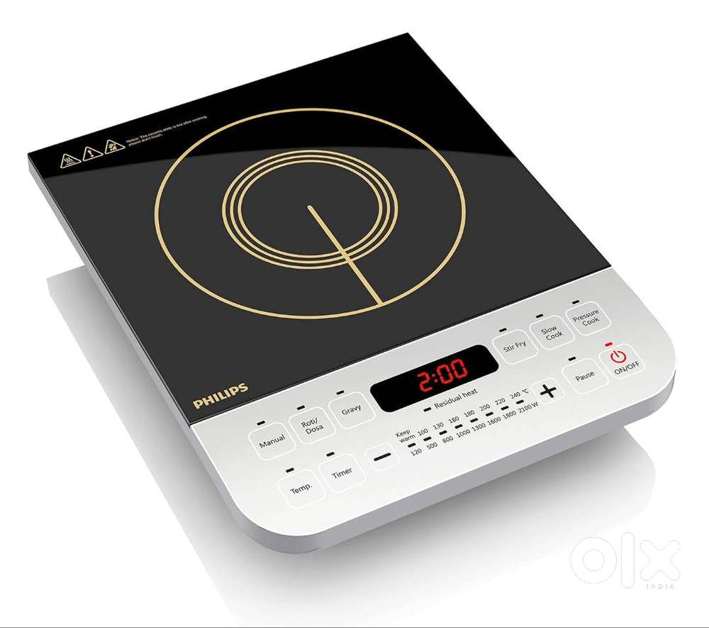 Philips Viva Collection HD4928 2100-Watt Induction Cooktop, Soft To