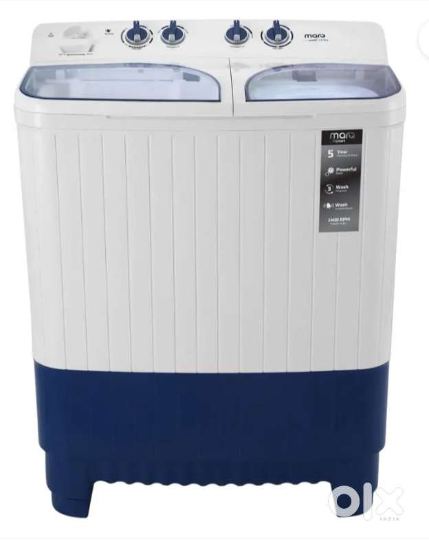 MarQ by Flipkart 8.5 kg Semi Automatic Top Load Blue- Discount Sale