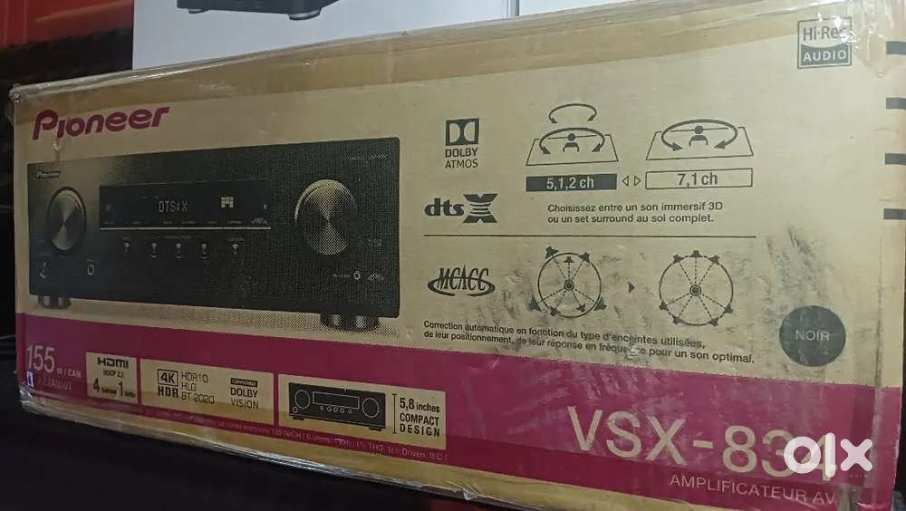 Pioneer VSX-834 AV receiver 
7.2 Chanal
4K receiver 
IMAX Enhanced