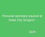 Personal Secretary required for corporate company at Cyber city,GGN.