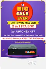 DD FREE DISH LIFE FREE HD 4K SETUPBOX.