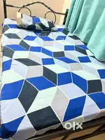 Iron bed with matteress