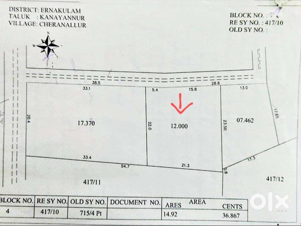 12.cent purayidam For sale at Chittoor