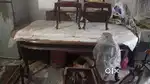 Dinning table with 8 Wooden chairs