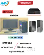 System  Cash on home delivery  Full Set  CPU - i7 Process Branded  Ram