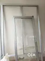Cosmetic counter with aluminium door shop