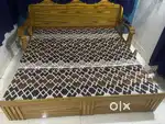 Sofa cumbed 2pc Chair center table walldrop& fridge