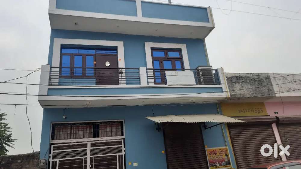 80(23×30)gaj house with one shop front 30 foot road in approved colony