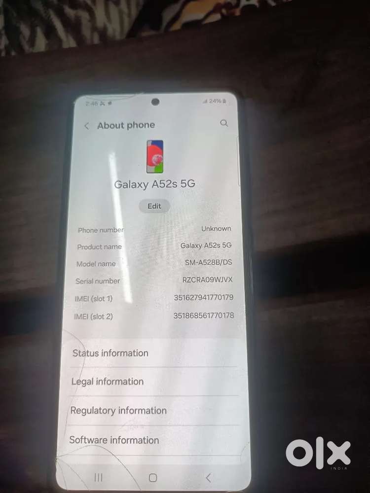 Samsung A52s 5G 8/128gb in good condition