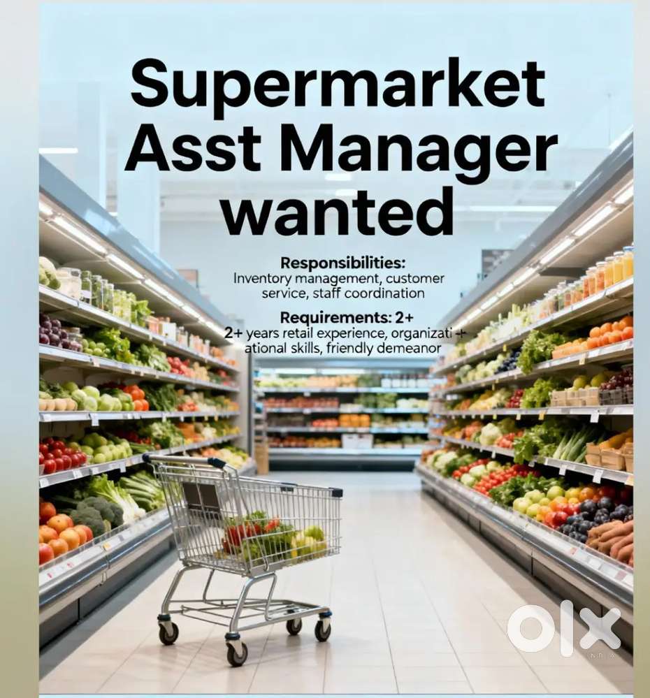 .கேரளா கொச்சியில் பல்பொருள் அங்காடி உதவி மேலாளர்.