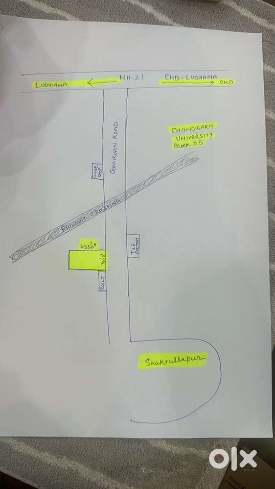 5050 Sq Yards MC land Gharuan Mohali