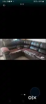Leather king size sofa