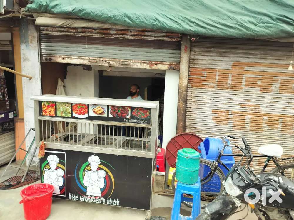 Fast food Steal counter with three bhatti..