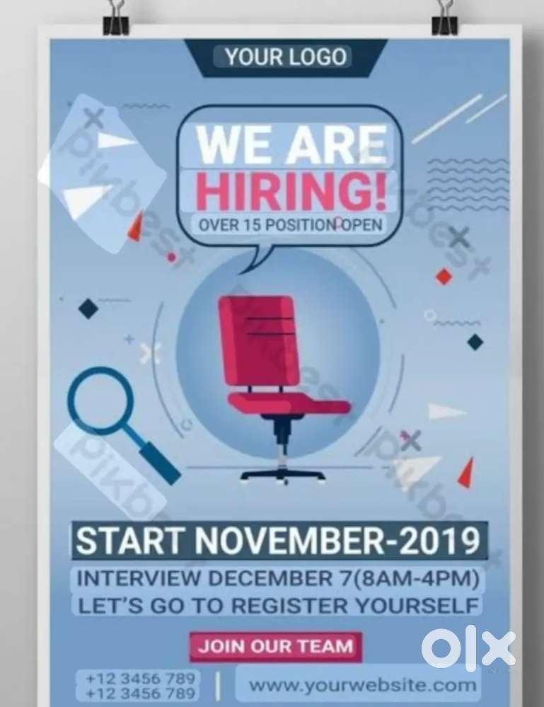WANTED TO MALE AND FEMALE STAFFS