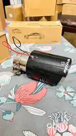 Remus exhaust tip carbon fibre with led