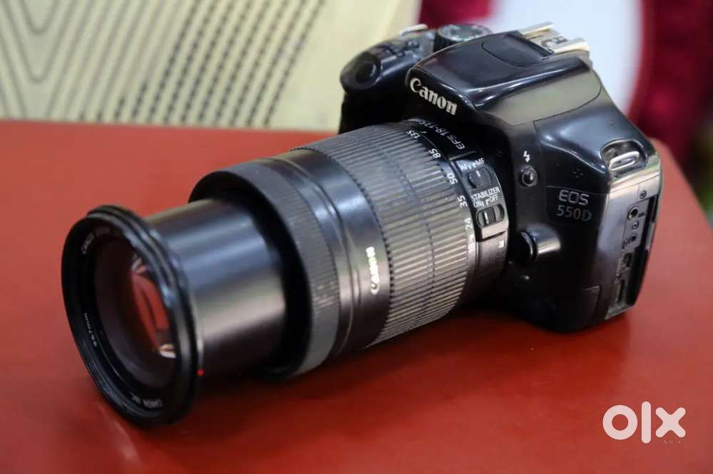 Canon 550d with 18-135mm lens