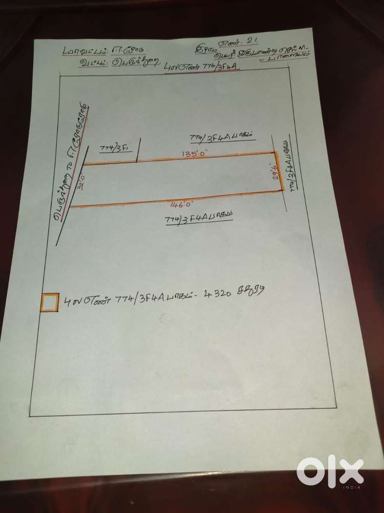 Commercial land on erode Perundurai main road