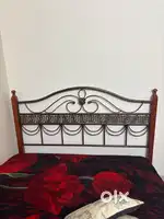 Double iron bed