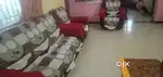 Combo sofa, wooden table , dinning+ 8 dinning chairs , working fan,