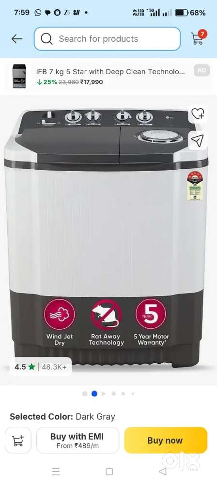 Lg washing machine