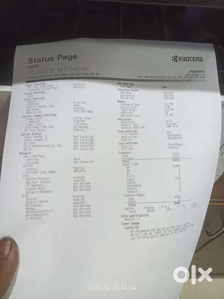 Kyocera 2040 dn printer