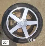 22 Old Alloy Wheels & Tyres for Good condition