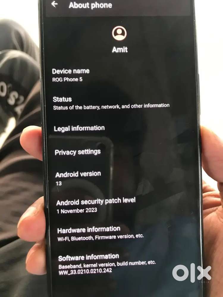 Asus rog 5 ( 8 / 128 )