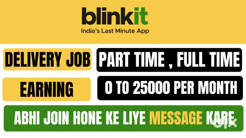 Blinkit Rider Job – Bike Ho To Turant Joining – Daily ₹0–1400 Income