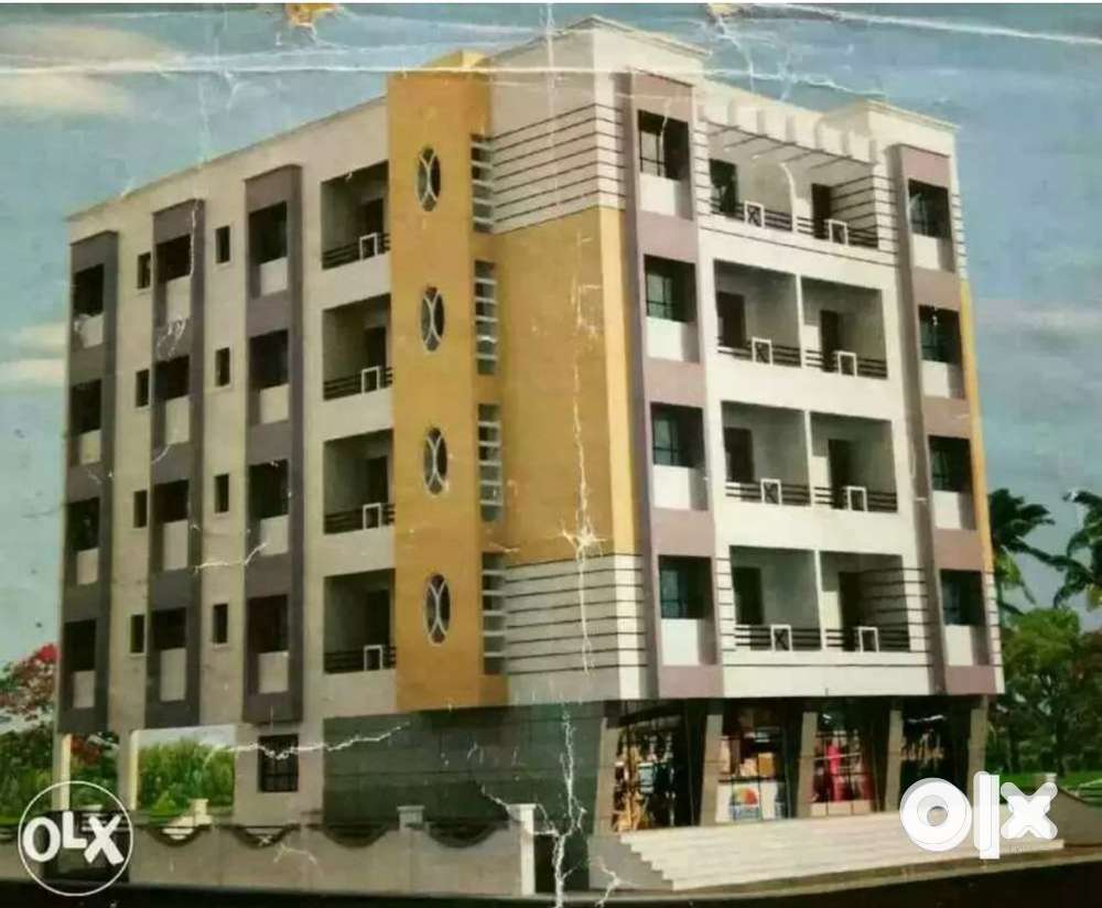 2bhk flat with two balconies and two wheelers parking at koregaon ext