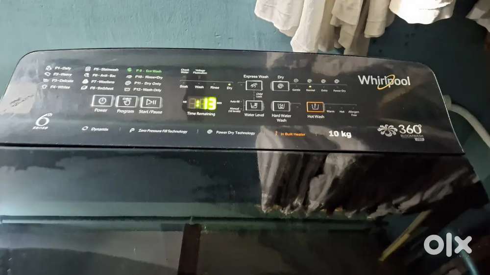 Whirlpool washing machine 10kg Full automatic
