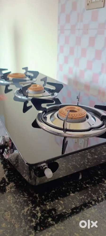 3 burner Stove + Induction Cooker + Mixie Grinder